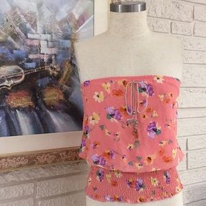 🌹Vivace Silky Floral Topless Top